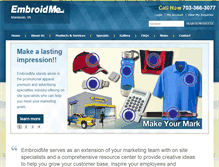 Tablet Screenshot of embroidme-manassas.com